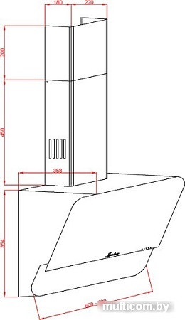 Кухонная вытяжка Monsher Town 60 B