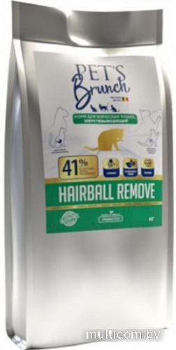 Сухой корм для кошек Pet's Brunch Adult Hairball Remove 11 кг