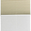 Плиссе Delfa Walnut СПШ-3405/3504 Basic Transparent (48x160, бежевый/белый)