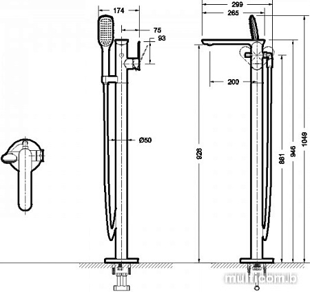 Смеситель Bravat Gina F665104C-B3-ENG