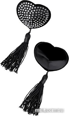 Украшение на грудь Kissexpo 201101002 (черный/серебристый)