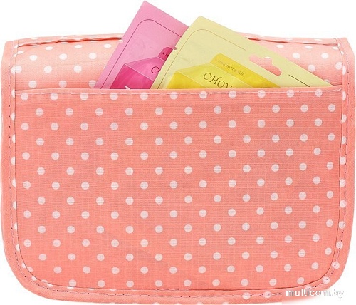 Косметичка Sima-Land Горошек 7391632 (розовый)