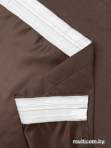 Комплект штор Amore Mio Однотонная замша 6ML 3872-009 1.5x2.7 92027 (коричневый)