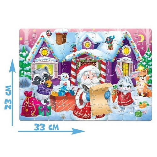 Пазл Puzzle Time Домик Дедушки Мороза 4868655 (54 эл)