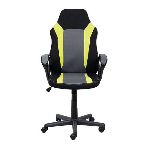 Кресло AksHome Flaviy (черный/серый/салатовый)