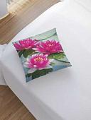 Чехол на подушку JoyArty Река с цветами sl_2607