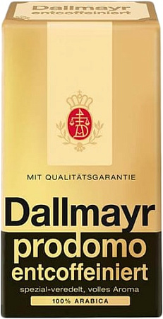 Кофе Dallmayr Prodomo Entcoffeiniert молотый 500 г