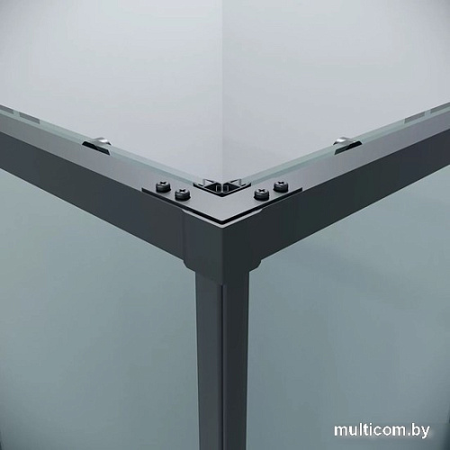 Душевой уголок Grossman Galaxy 90x80x195 300.K33.01.9080.21.00 (черный матовый/прозрачное стекло)