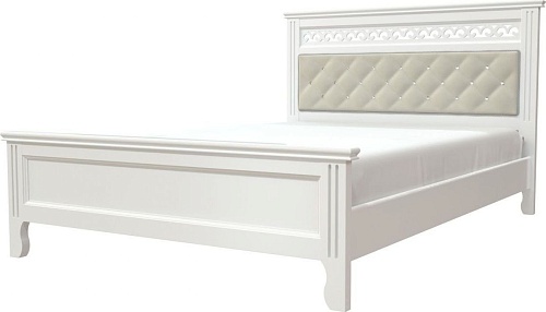 Кровать Bravo Мебель Грация 140х200 (белый античный)