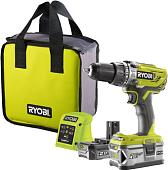 Ударная дрель-шуруповерт Ryobi R18PD3-242S 5133003820 (с 2-мя АКБ 4 Ah + 2 Ah, сумка)