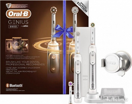 Электрическая зубная щетка Braun Oral-B Genius 8900 D701.535.5XC (белый)