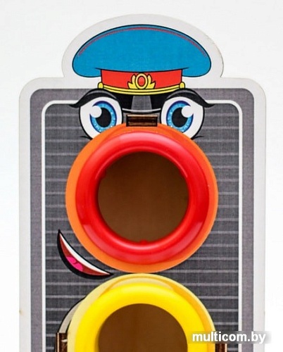 Молоточек WoodLand Toys Светофор 3 отверстия 115202