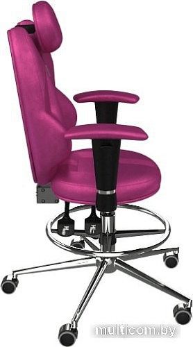 Кресло Kulik System Trio (с подставкой для ног, антара, розовый)