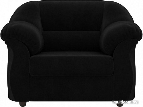 Интерьерное кресло Лига диванов Карнелла 105833 (велюр, черный)