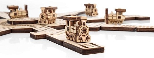 Сборная модель EWA Геймсет домино Мексиканский поезд