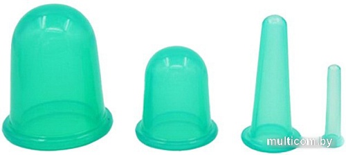 Массажные банки Польза Вакуумные (4 шт, зеленый)