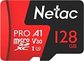 Карта памяти Netac P500 Extreme Pro 128GB NT02P500PRO-128G-R + адаптер