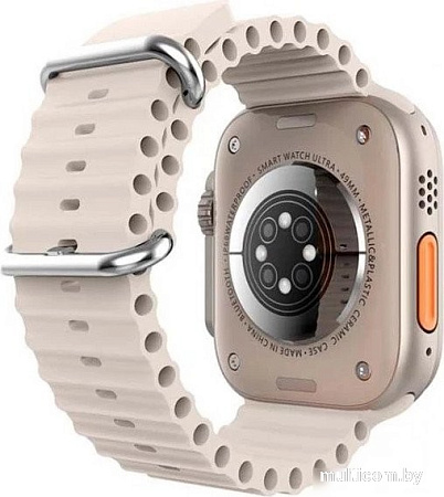 Умные часы XO M9 Ultra (серебристый, с серым силиконовым ремешком)