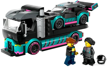 Конструктор LEGO City 60406 Гоночный автомобиль и грузовик-автовоз