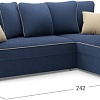 Угловой диван Moon Trade Гамбург 123 002265 (синий)