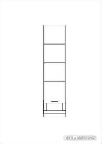 Стеллаж Mio Tesoro Сириус 1 ящик 39x190 2.02.07.130.1 (белый)