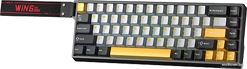 Клавиатура AULA WIN68HE Max (черный/серый/оранжевый, Wing Chun)