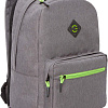 Школьный рюкзак Grizzly RQL-218-9 (серый/салатовый)