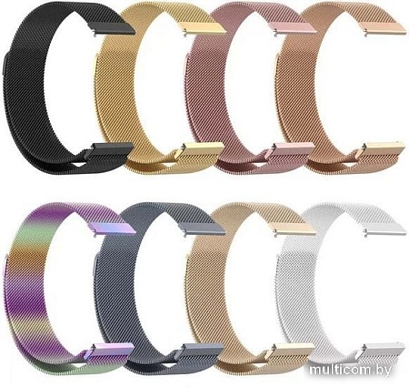 Браслет Rumi Milanese loop металлический 22 мм (золотистый)