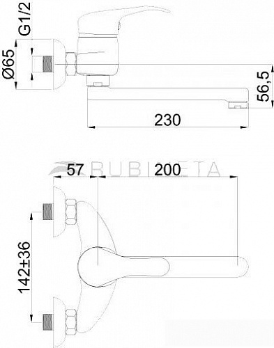 Смеситель Rubineta P-14 Star