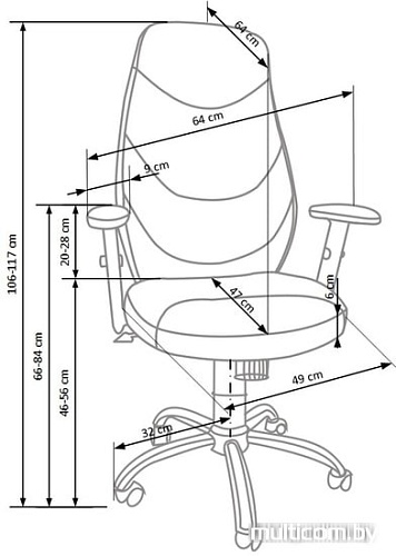 Кресло Halmar GEORG (черный)