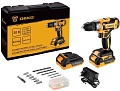 Дрель-шуруповерт Deko GCD20DU PRO Set 083-1040 (с 2-мя АКБ, кейс)