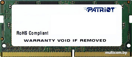 Оперативная память Patriot Signature Line 4GB DDR4 SODIMM PC4-19200 [PSD44G240081S]