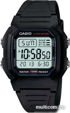 Наручные часы Casio W-800H-1A