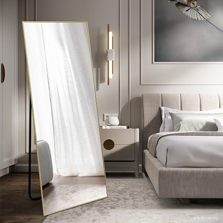 Зеркало Алмаз-Люкс Ма1nu 160x60 (в алюминиевой раме/золото)