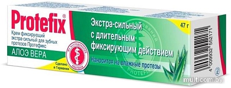 Крем для фиксации зубных протезов Protefix №1 Алоэ Вера экстра-сильный 40 мл