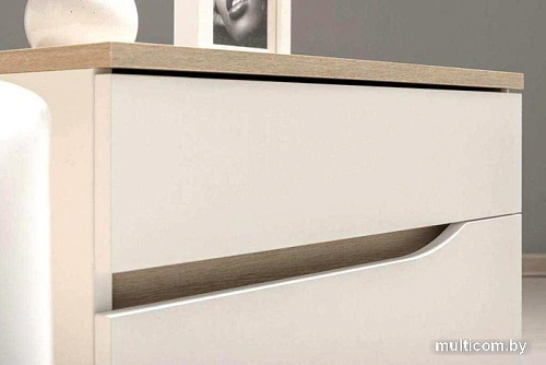 Комод Mobi Муссон 13.97 (белый шагрень/дуб эндгрейн элегантный)