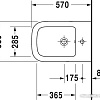 Биде Duravit P3 Comforts [2268150000]