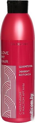 Шампунь Liv Delano Эффект ботокса с кератином и маслом арганы 1 л