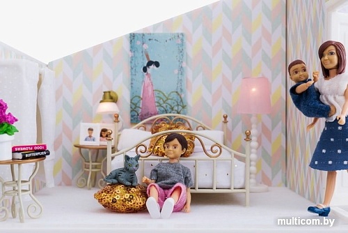 Мебель для кукольного домика Lundby Люстра с абажуром и настенные бра 60604400