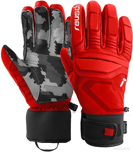 Горнолыжные перчатки Reusch Marco Odermatt Fire 6201111-3366 (р-р 9.5, Red/Grey Camo)