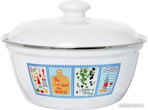 Салатник Эстет Вкус Италии ЭТ-72652 (с крышкой)