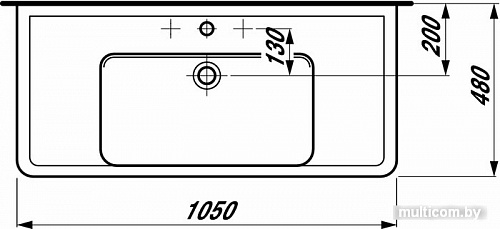 Умывальник Laufen PRO 813958 105x48