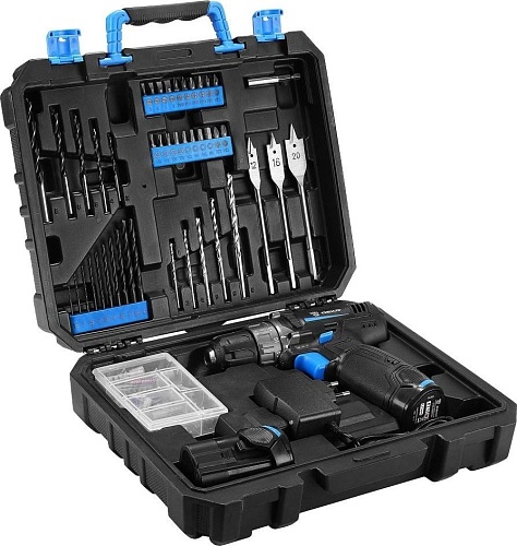 Дрель-шуруповерт Deko DKCD12 083-1113 (с 2-мя АКБ, кейс)