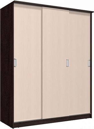 Шкаф-купе Интерлиния Неаполь АН-012-18-00 БФ (дуб молочный/дуб венге)