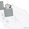 Зажигалка Zippo Classic Flat Grey 49452