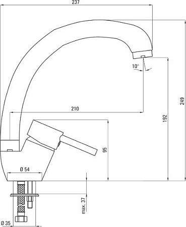 Смеситель Deante Aster BCA 066M