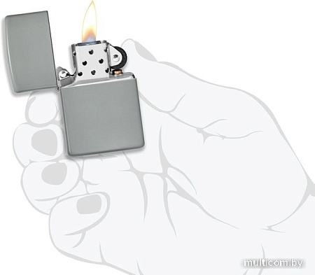 Зажигалка Zippo Classic Flat Grey 49452