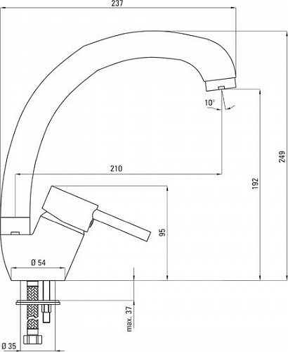 Смеситель Deante Aster BCA 066M