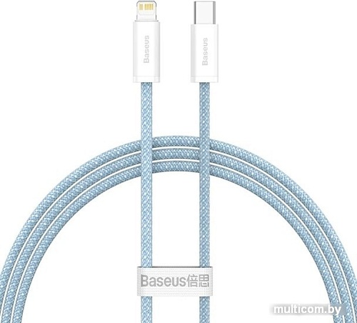 Кабель Baseus Lightning - USB Type-C CALD000003 (1 м, голубой)