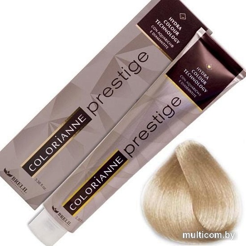 Крем-краска для волос Brelil Professional Colorianne Prestige 100/32 суперосветлитель бежевая платина